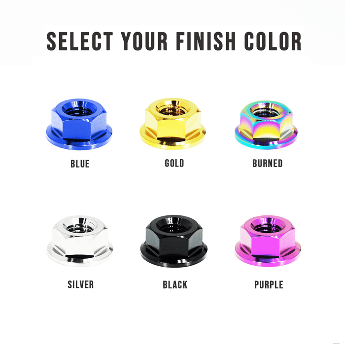 ZSPEC Shock Tower Nuts for Nissan 350z/G35/370z/G37/RZ34/Q, Grade-5 Titanium - ZSPEC Design LLC - Hardware Fasteners - 350z, 370z, g35, g37, nissan, shock tower, titanium - zspecdesign.com