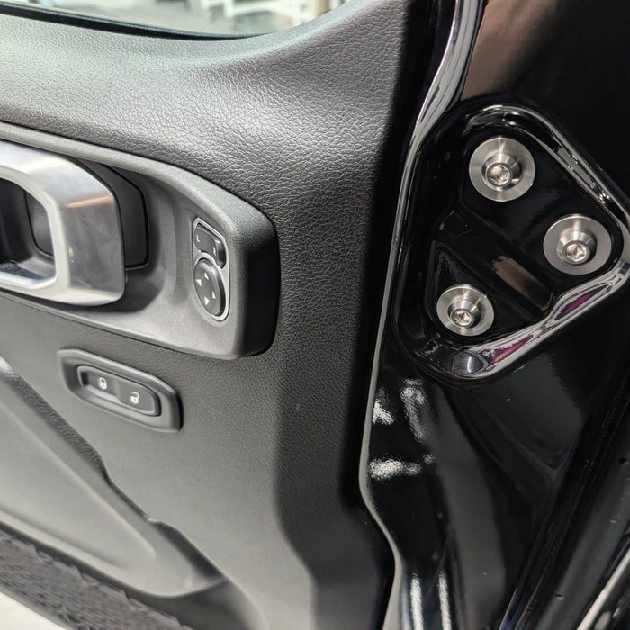 ZSPEC Side-Mirrors Hardware Kit for 2018+ Jeep JLU Wrangler, Titanium - Dress Up Bolts Hardware from ZSPEC Design LLC