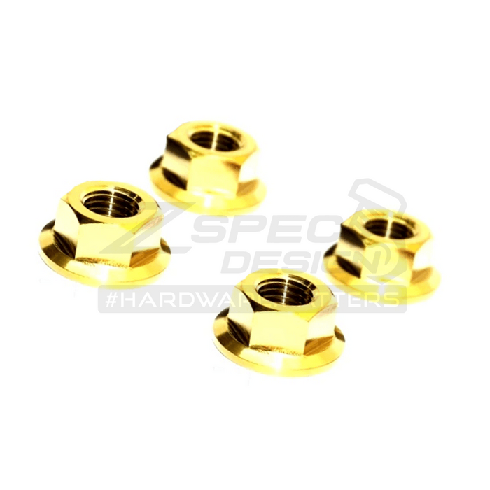 ZSPEC SR20 & KA24 Dress Up Bolts® Water Pump Pulley Kit Nuts, Grade-5 Titanium - ZSPEC Design LLC - Hardware Fasteners - 240sx, Fastener Kit, ka24, nissan, s14, sr20, sr20det - zspecdesign.com