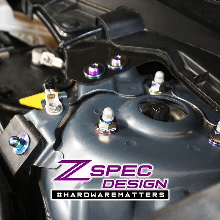 ZSPEC "Stage 1" Dress Up Bolts® Fastener Kit for '17-23 Mazda CX-5, Titanium - ZSPEC Design LLC - Hardware Fasteners - cx-9, Fastener Kit, mazda, stage 1 - zspecdesign.com