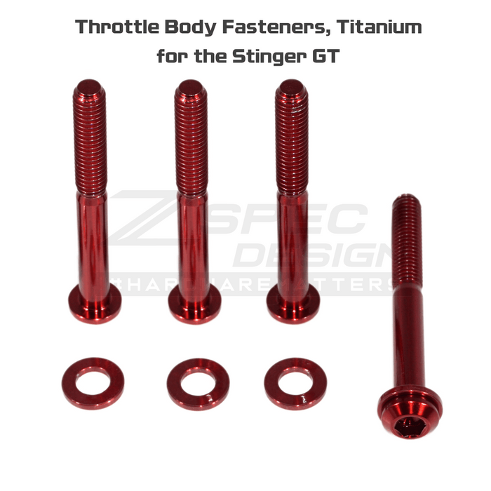 ZSPEC Throttle Body Fasteners for '18+ Stinger GT, Titanium - ZSPEC Design LLC - Hardware Fasteners - Fastener Kit, gt, stinger, titanium - zspecdesign.com