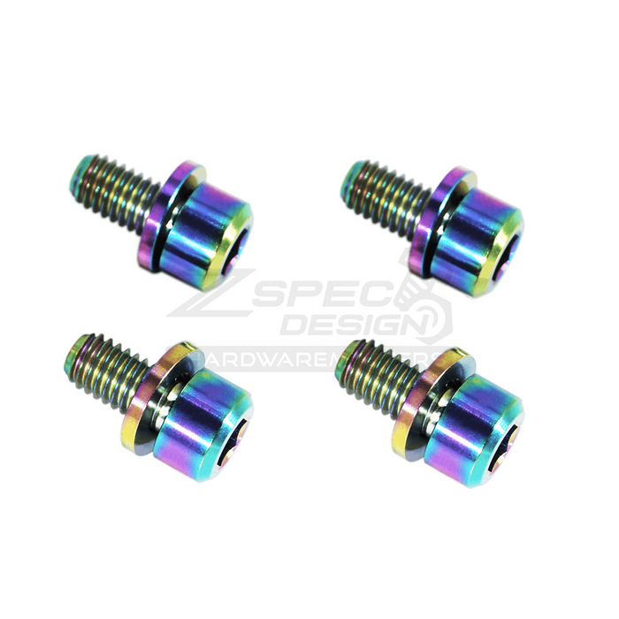 ZSPEC Throttle Cable Cover Fasteners for '90-96 Nissan 300zx Z32, Titanium - ZSPEC Design LLC - Hardware Fasteners - 300zx, nissan, stainless, throttle, Washer Color, z32 - zspecdesign.com