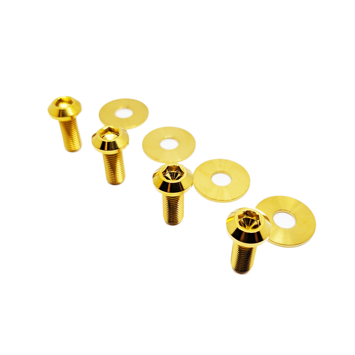 ZSPEC Seat Dress Up Bolts Fastener Hardware Kit for '07-25 Fiat 500 & Abarth Titanium Grade-5 - ZSPEC Design LLC