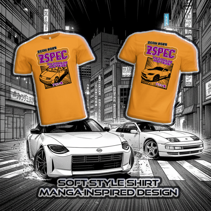 ZSPEC's Manga-Style Soft-Style T-Shirt from ZCON 2025 in Gold